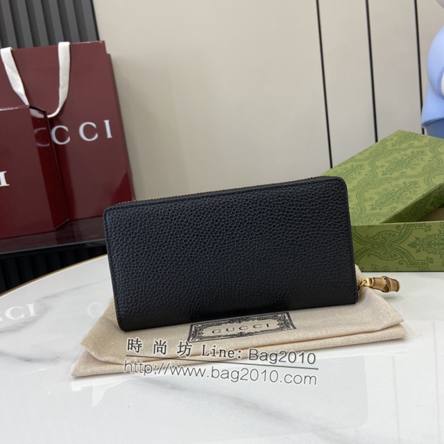 Gucci專櫃古馳最新款Marmont系列長夾全皮男女款長錢包 jh2095型號：739499